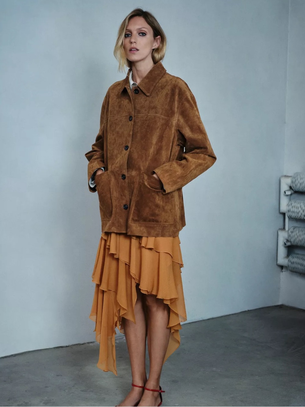 ZW Collection Limited Edition Suede Leather Jacket - Picture 2 of 9